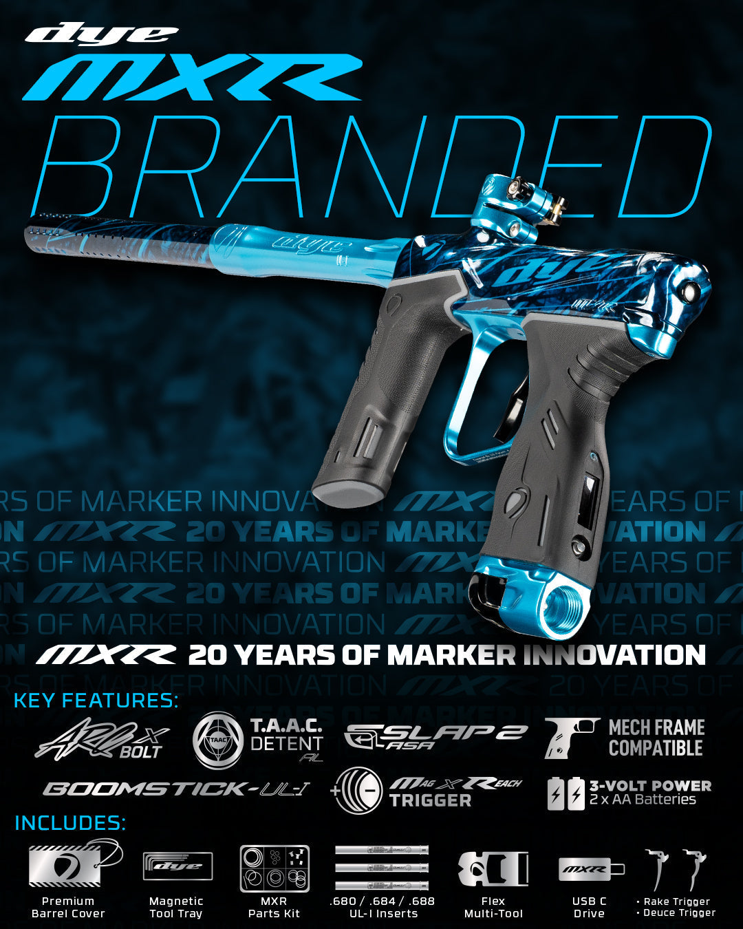 MXR PGA Branded Blk/Cya