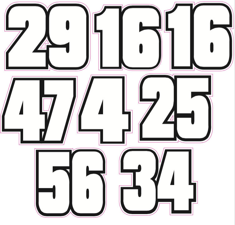 Stylized Team Art - Number/each