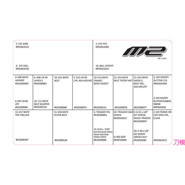 Repair Kit - M2 Medium