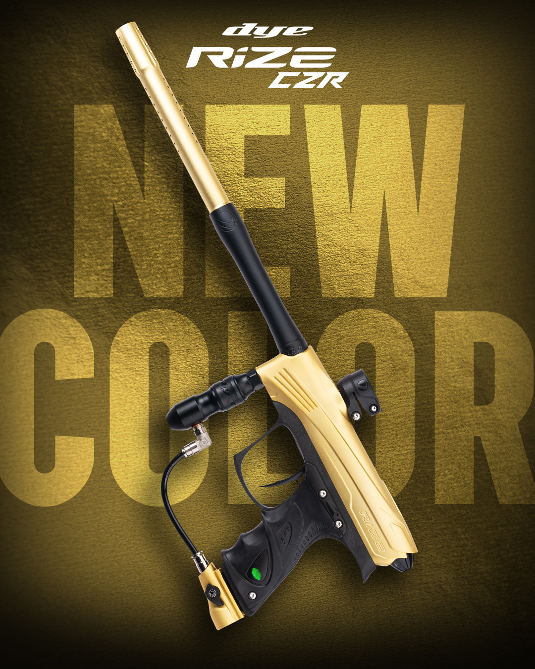 DYE Rize CZR - Gold/Black - NEW! Shipping Now! – DYE Paintball Malaysia